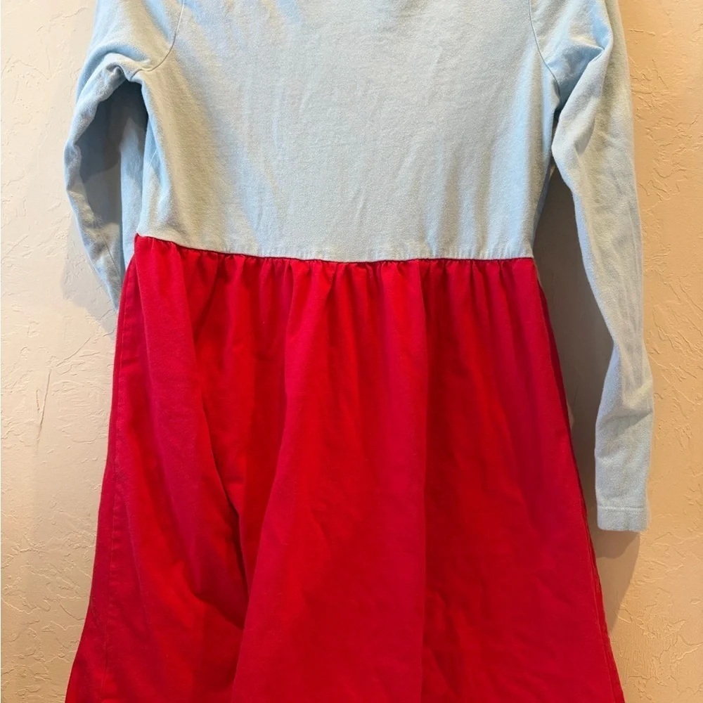 Mini Boden festive snowman appliqué dress